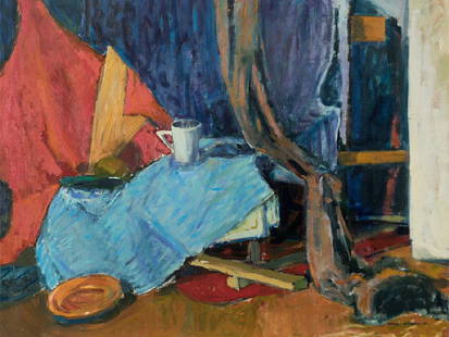 Monika Sosnowska, Untitled (Still Life), Oil, 1994 : Oil on canvas Monika Sosnowska (b. 1972) – Polish artist Signed and dated lower right ‘MONIKA SOSNOWSKA ‘94' Dimensions: 90 x 115 cm Monika Sosnowska’s works are part of the Christian Boros Co