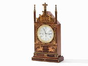 Franz Xaver Fortner, Neogothic Table Clock, Munich,