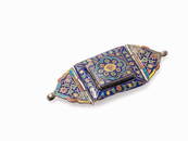 A Champlevé Belt Buckle with Miniature Koran, 19th C.