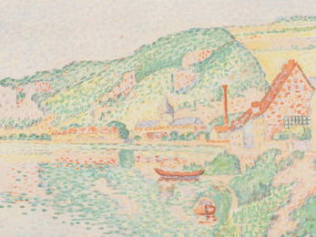 Paul Signac, Les Andelys, Lithograph in Colors, 1895