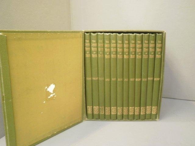 A cased set of twelve volumes 'The Country Month by: A cased set of twelve volumes 'The Country Month by Month', by Bliss Sands and Foster.