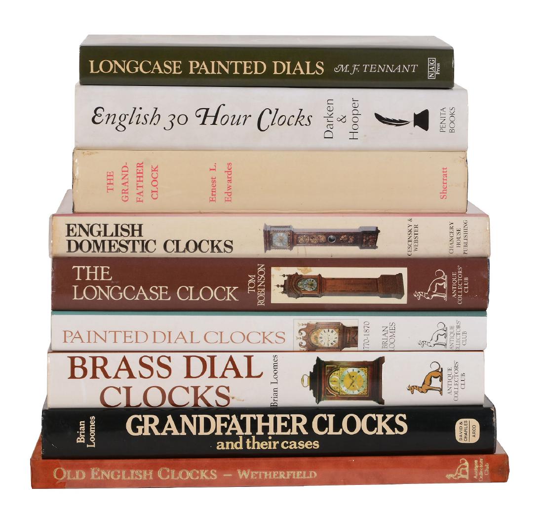 Longcase clocks, nine volumes: Robinson, Tom THE (1 of 1)