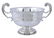 An Edwardian silver twin handled pedestal bowl by James
