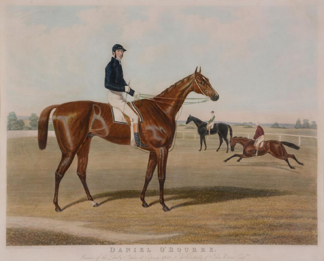 Charles Hunt (British 1803 - 1877) - Daniel O'Rourke: Coloured aquatint, London, July 1852 Image: 48.5 x 64cm (19 1/8 x 25 1/8in.) Provenance: with Arthur Ackermann & Sons, London (label affixed, verso)