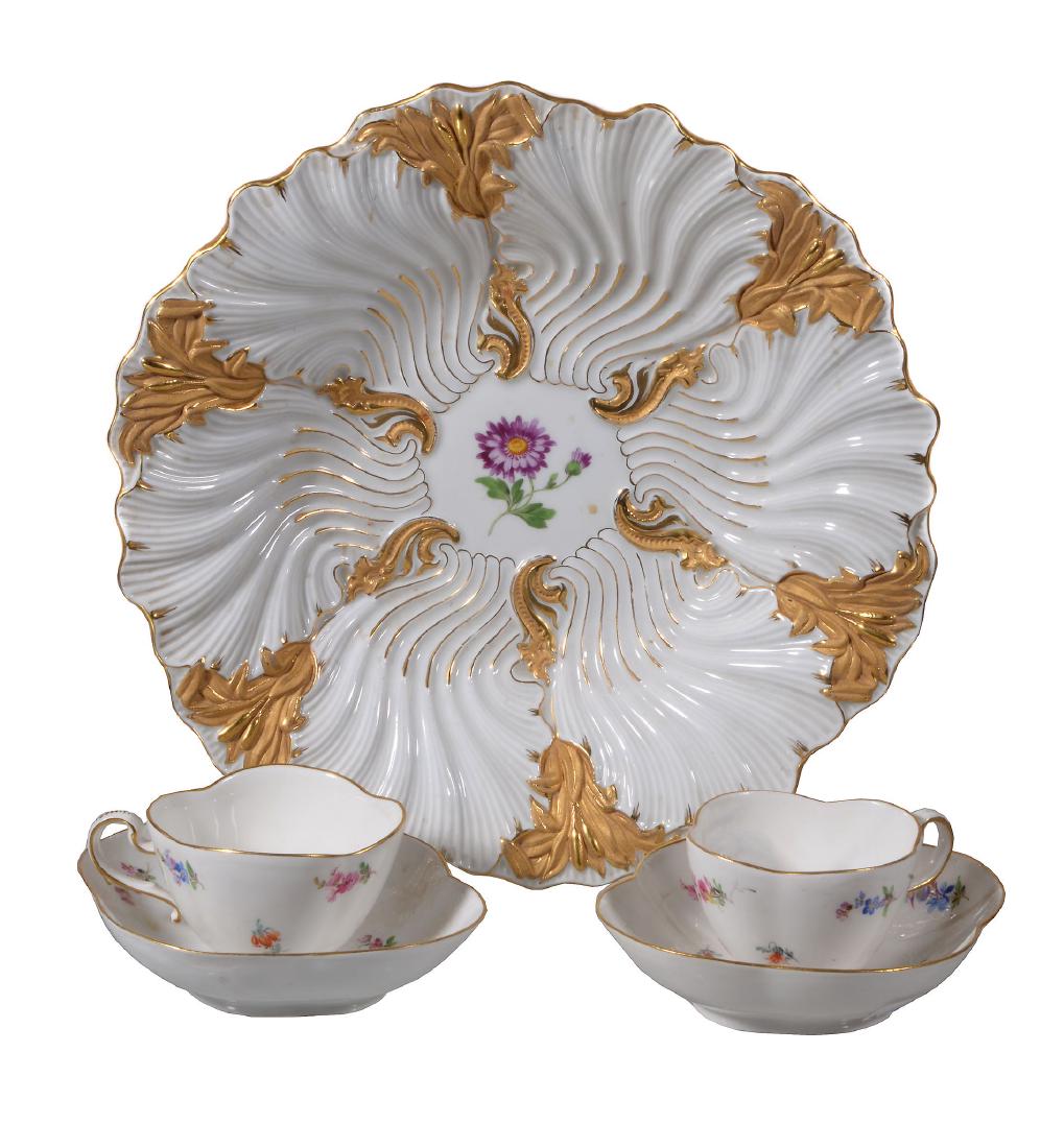 A Meissen relief-moulded dish, early 20th century (1 of 1)