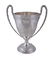 A silver twin handled pedestal cup by West & Son of