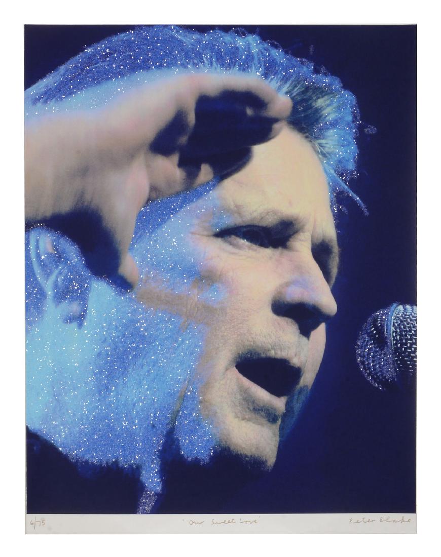 Sir Peter Blake (British b.1932) - Our Sweet Love: Screenprint in colours with diamond dust, 2004, on wove paper, signed, titled and numbered 6/75 in gold ink, from the 'Love' portfolio, published by Paul Stolper, London, the full sheet printed to the