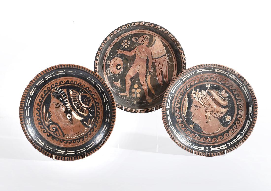 Three Apulian red-figure dishes, Greek South Italy, (1 of 1)