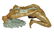 δ Nicola Voci, Justina , a coated bronze partial