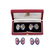 Asprey, a pair of silver and enamel double sided