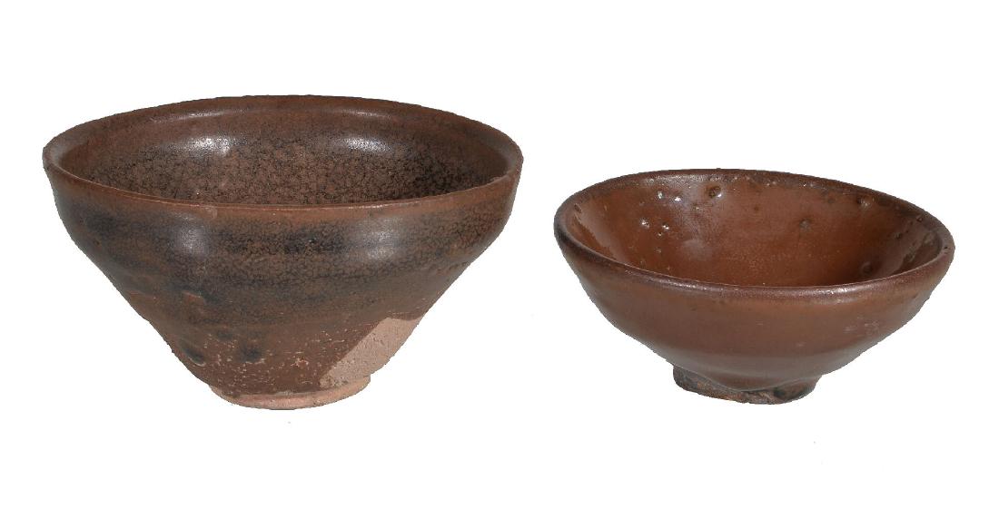 Two Chinese 'Jian' ware bowls (1 of 3)
