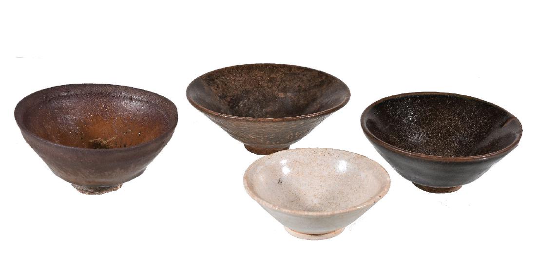 Three Chinese 'Jian' bowls (1 of 2)