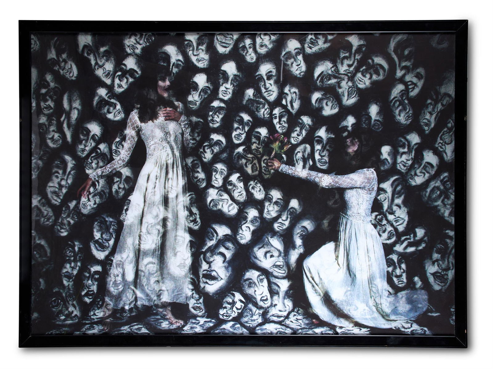 HARIF GUZMAN (AMERICAN B. 1945), TWO BRIDES: CecilBoyd, (C.2017) PHANTASMAGORIA, TWO BRIDESLight box106 x 145cm (41½ x 57 in.)CecilBoyd are collaborative works by Hubert Cecil and William Boyd . The present picture is from their Phantasmagoria
