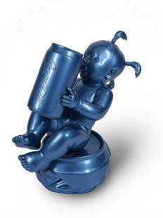 Luo Brothers (Chinese b. 1963, 1964 & 1972), Welcome to: Luo Brothers (Chinese b. 1963, 1964 & 1972)Welcome to the world famous brandLacquer and fibreglass resinSigned (in Chinese), dated 2006-8 and numbered 5/6 on the underside of the baseHeight: 54.5cm (2