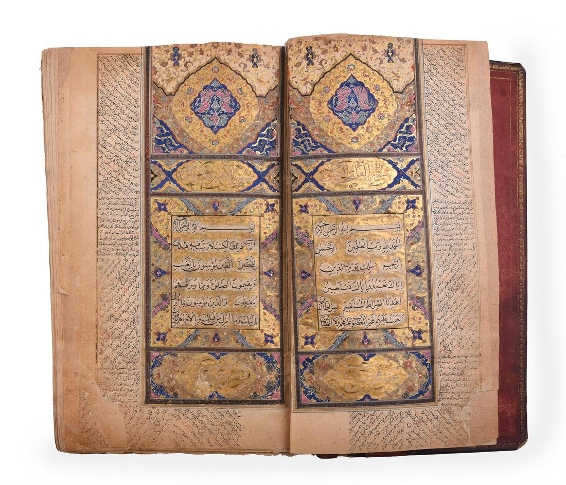 An illuminated Qur'an (1 of 4)