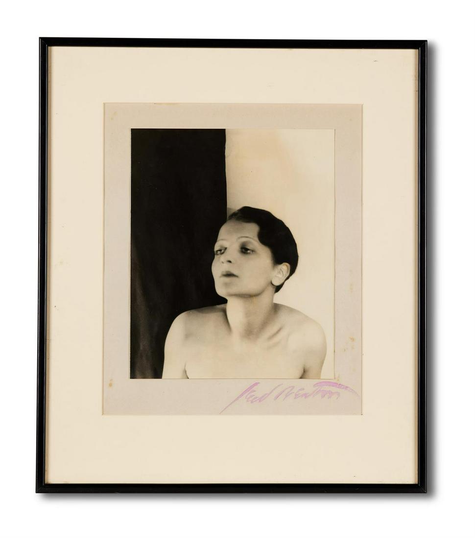 λ CECIL BEATON (BRITISH 1904 - 1980): λ CECIL BEATON (BRITISH 1904 - 1980), Georgia Sitwell, circa. 1937. Two bromide prints on cream card, within cream mounts, signed in red ink lower right, the first photograph - depicting Georgia