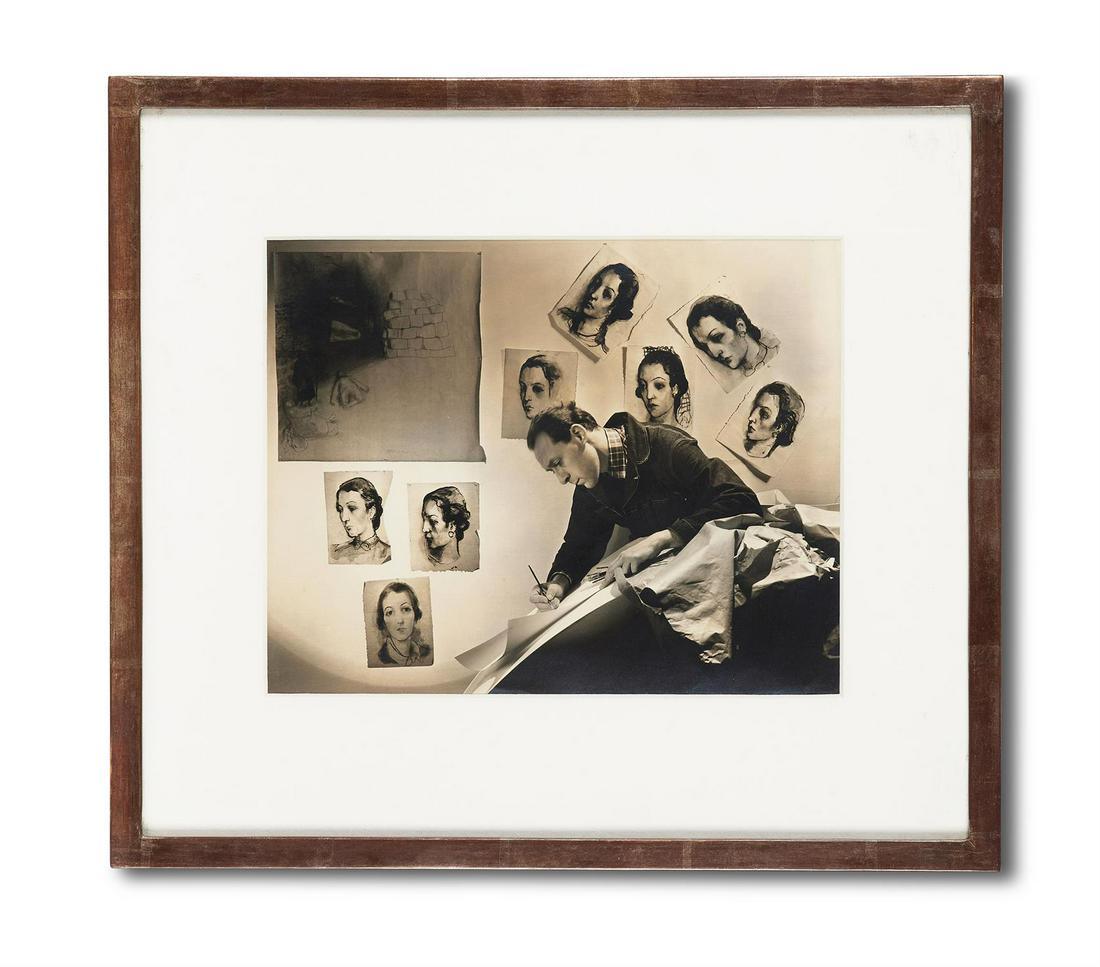 λ CECIL BEATON (BRITISH 1904-1980), PORTRAIT OF: λ CECIL BEATON (BRITISH 1904-1980)PORTRAIT OF PAVEL TCHELITCHEWStamped with Cecil Beaton Photograph, inscribed Tchelitchew , further stamped with Sotheby Parke Bernet, from the Beaton Studio and