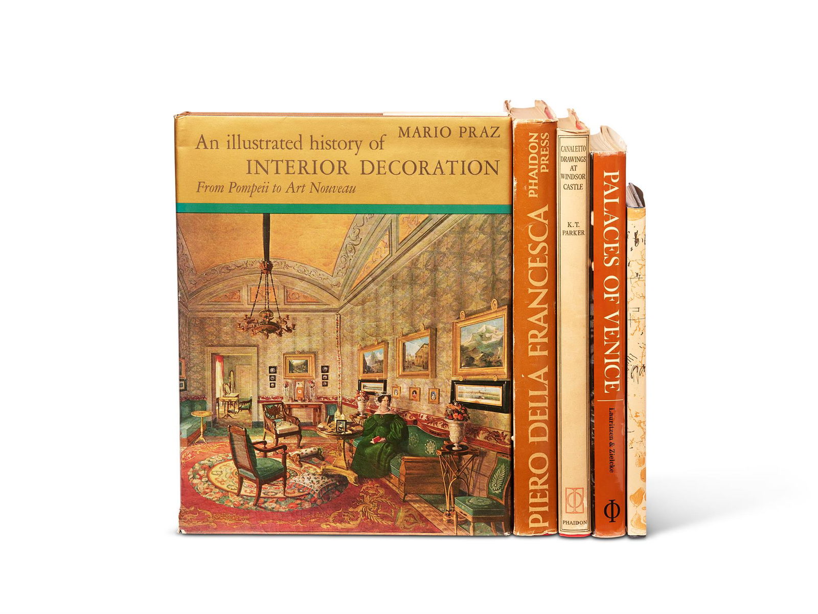 Ɵ STOKES, A. VENICE. JOHN PIPER PRESENTATION TO: Ɵ ART: Five volumes. STOKES, Adrian. (1902 - 1972). Venice, Illustrated by John Piper, Artist's Presentation copy to Sacheverell and Georgia Sitwell, 1965, and four others, 1948-1978. comprises: