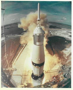 Apollo 11 lifts off on its historic flight to the Moon,: Ralph Morse Apollo 11 lifts off on its historic flight to the MoonApollo 11, 16 July 1969Vintage chromogenic print on fibre-based paper, 20.5 x 20.5 cm (8 x 10 in), with A KODAK PAPER watermarks and N