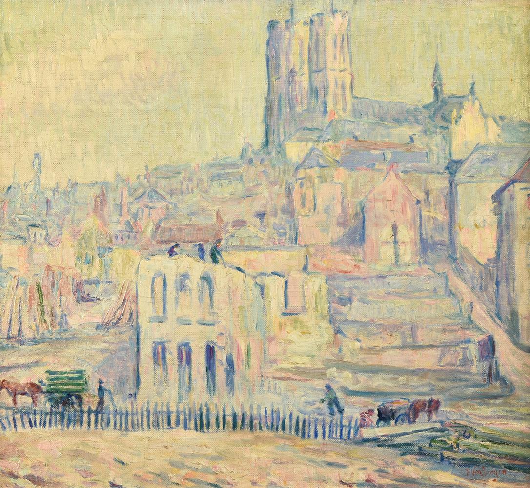 λ FERNAND VERHAEGEN (BELGIAN 1883-1975), FRENCH CATHEDRAL VIEW