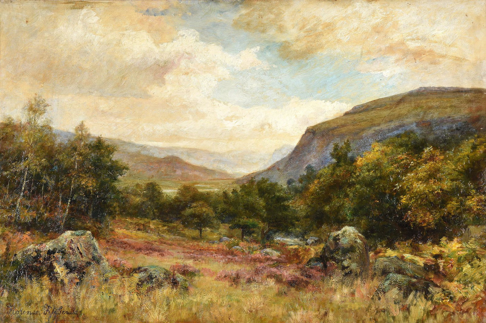FLORENCE FITZGERALD (BRITISH 1857-1927), SCOTTISH LANDSCAPE (1 of 3)