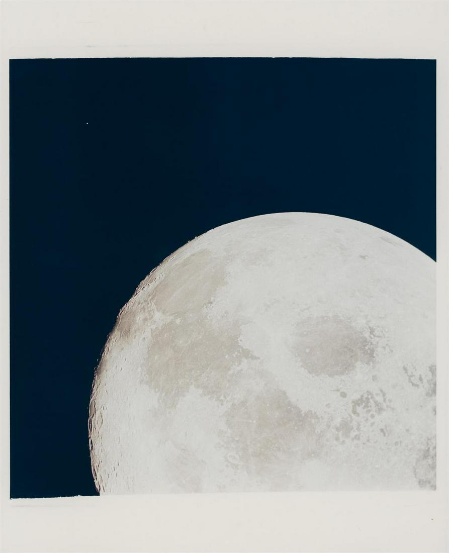 Receding full Moon after trans-Earth injection, Apollo 10, 18-26 May 1969 (1 of 3)