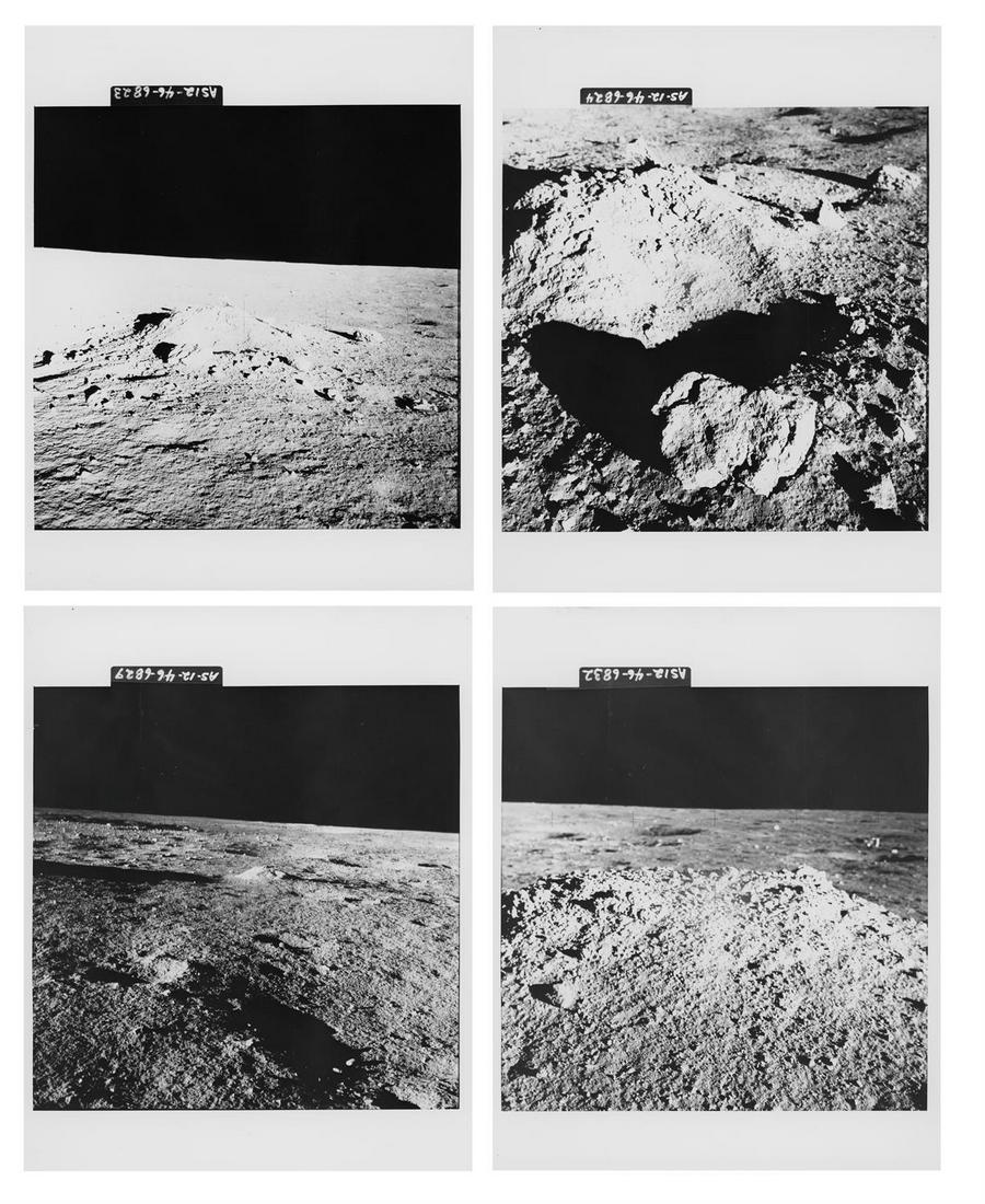 Unusual geological formations on the lunar surface (4 views), Apollo 12, 14-24 Nov 1969 (1 of 9)
