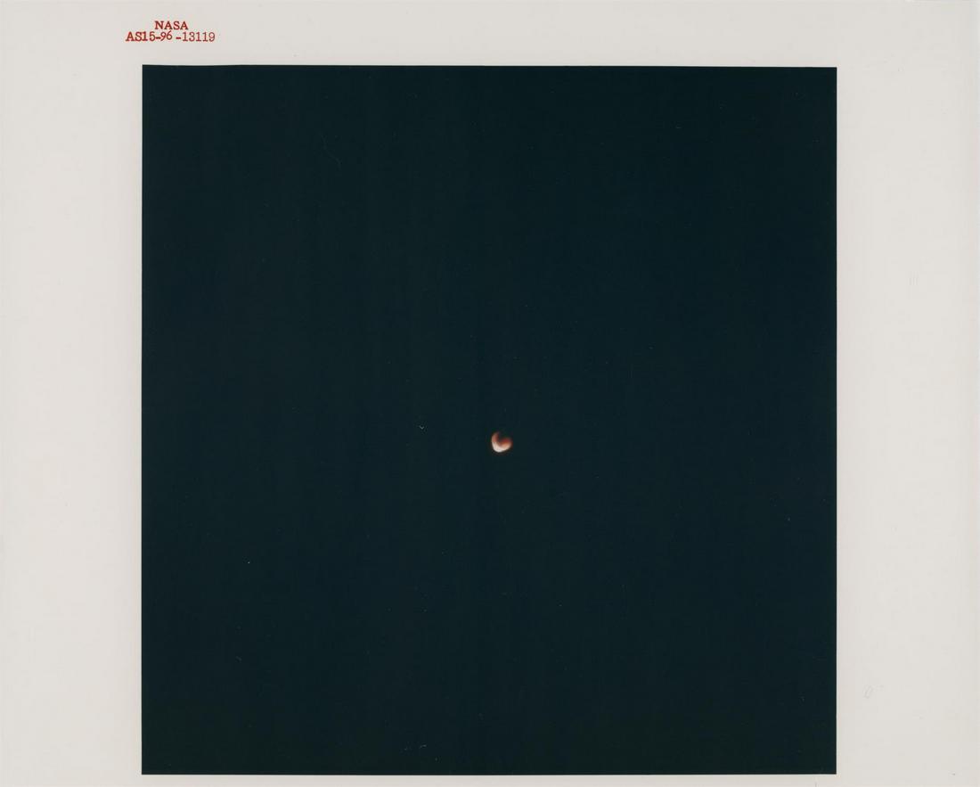 First lunar eclipse observed from deep space, Apollo 15, 26 July - 7 August, 1971 (1 of 2)