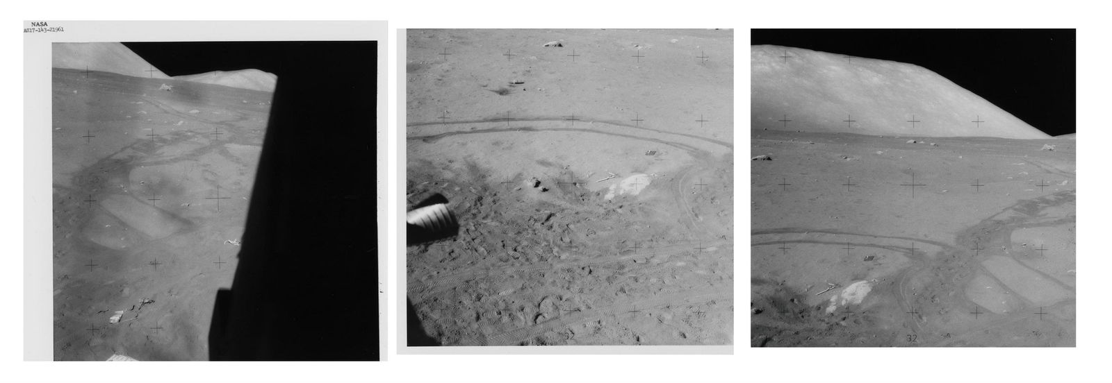 Final views of the Moon before the departure (3 photos), Apollo 17, 7-19 December 1972, post EVA 3 (1 of 7)