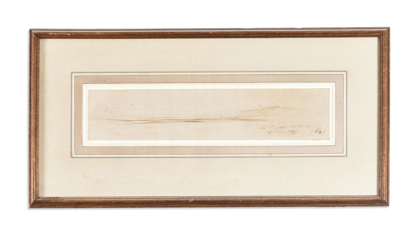 EDWARD LEAR (ENGLISH 1812-1888), GELAL WARDAU: EDWARD LEAR (ENGLISH 1812-1888)GELAL WARDAU Pencil and inkInscribed '19th January 1849, 10.50am' and numbered '64' (lower right)8 x 35.5cm (3 x 13¾ in.)