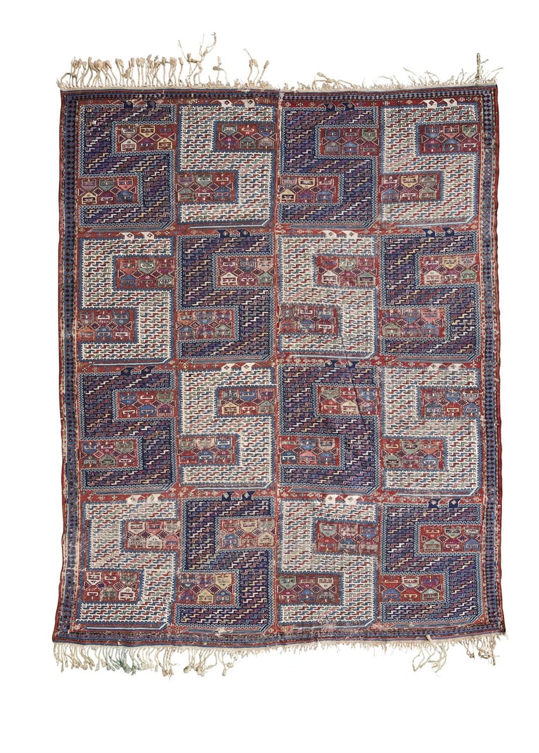 A SILEH CARPET OF DRAGON DESIGN, EAST CAUCASUS, CIRCA 1880 (1 of 1)
