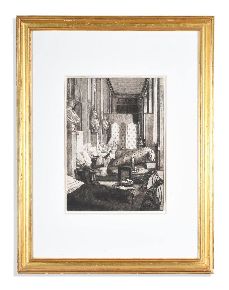 JAMES JACQUES JOSEPH TISSOT (FRENCH 1836-1906), LE FOYER DE LA COMÉDIE-FRANÇAISE (1 of 2)