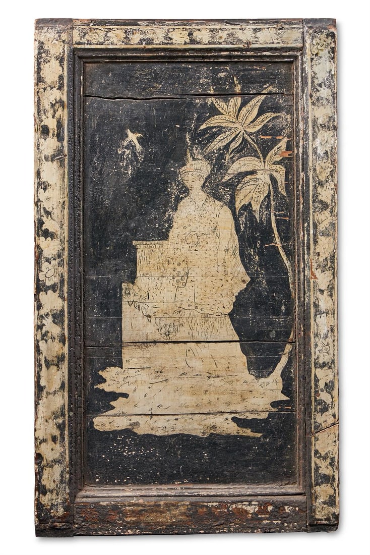 A PAIR OF PAINTED PANELS, LATE 18TH/EARLY 19TH CENTURY (1 of 4)