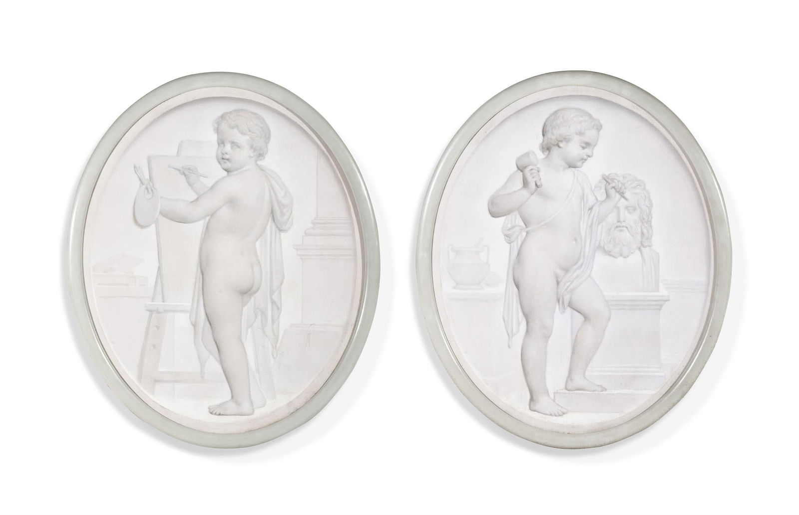 DUTCH SCHOOL (18TH CENTURY), ALLEGORIES OF SCULPTURE AND PAINTING (2) (1 of 3)