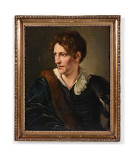 ATTRIBUTED TO VINCENZO CAMUCCINI (ITALIAN 1771 - 1844)PORTRAIT OF BERTEL THORVALDSEN (1770 - 1844): ATTRIBUTED TO VINCENZO CAMUCCINI (ITALIAN 1771 - 1844)PORTRAIT OF BERTEL THORVALDSEN (1770 - 1844)Oil on canvas73 x 59cm (28½ x 23 in.)Provenance:Erling Schroeder (1904-89), by 1945;Literature:V.