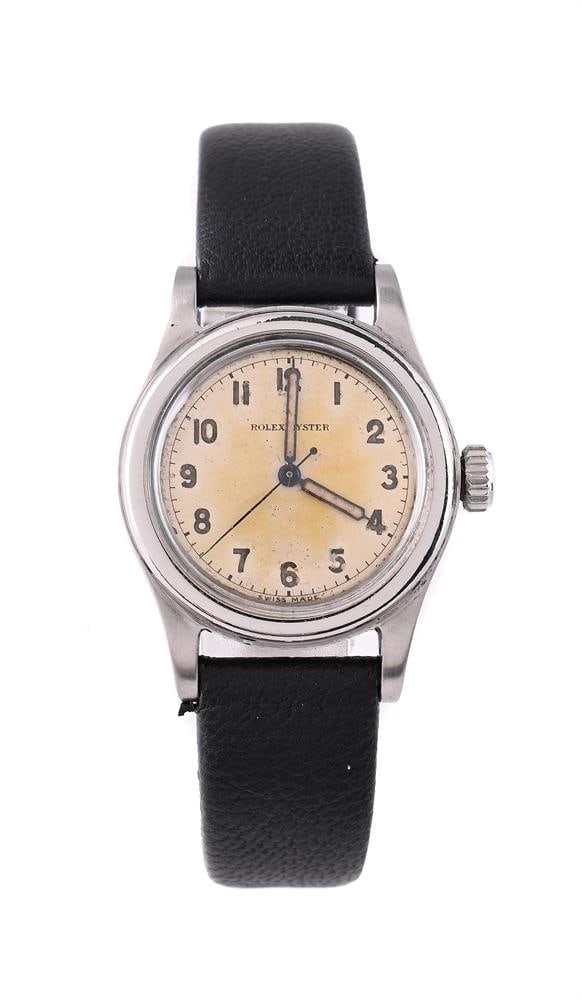 ROLEX, OYSTER, A STAINLESS STEEL WRISTWATCH: ROLEX, OYSTER A STAINLESS STEEL WRISTWA