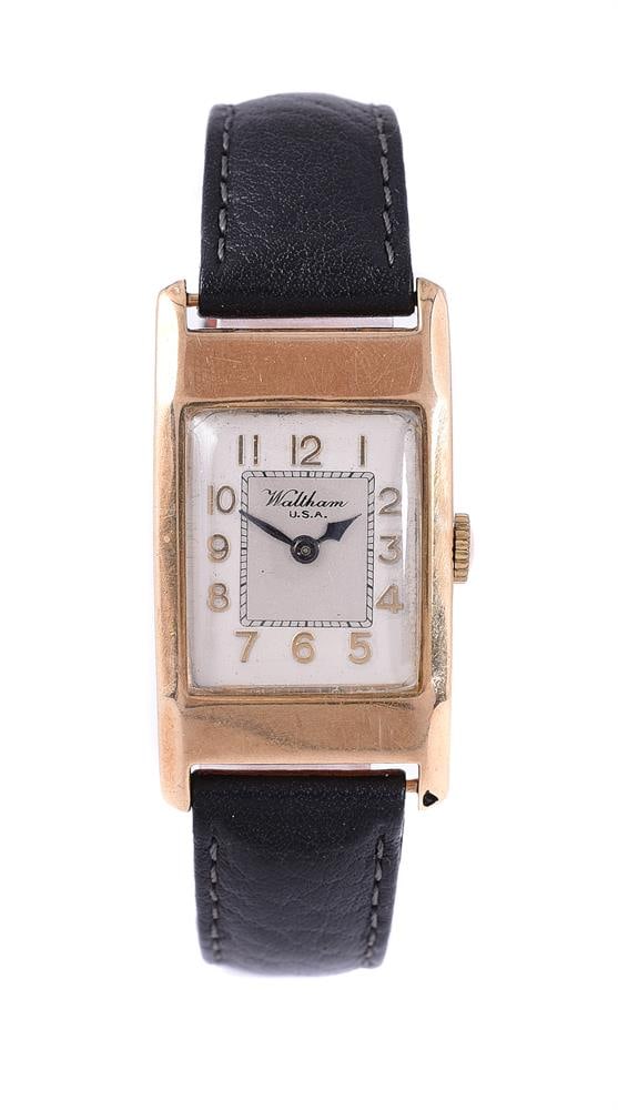 WALTHAM, A 9 CARAT GOLD WRISTWATCH (1 of 1)