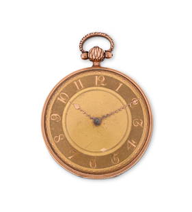 JOHN BROGDEN, LONDON, AN 18 CARAT GOLD OPEN FACE POCKET WATCH: JOHN BROGDEN, LONDONAN 18 CARAT GOLD OPEN FACE POCKET WATCH, CIRCA 1812Movement: Full plate movement, undersprung three armed flat balanceCase: 18 carat gold four piece hinged case, the glazed back co