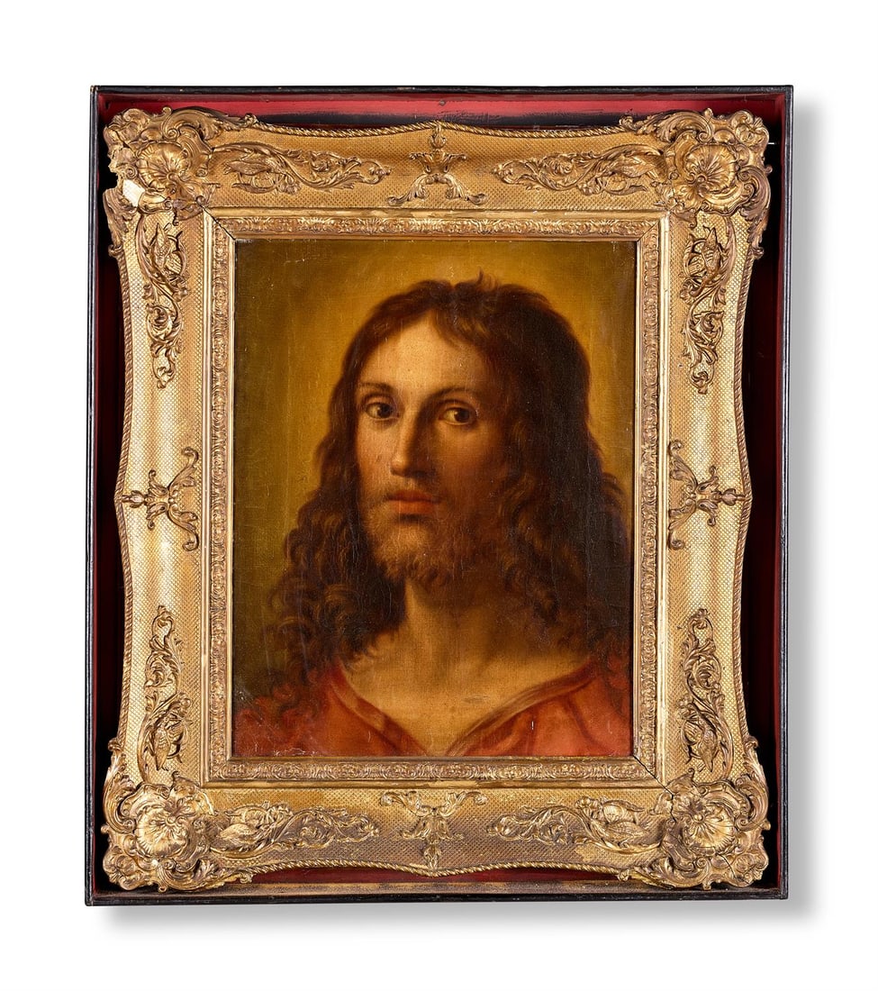 AFTER ANNIBALE CARRACCI, HEAD OF CHRIST: AFTER ANNIBALE CARRACCI HEAD OF CHRISTOil on canvas51 x 37cm (20 x 14½ in.)After the now lost painting by Carracci, once held at the Gemäldegalerie Alte Meister in Dresden