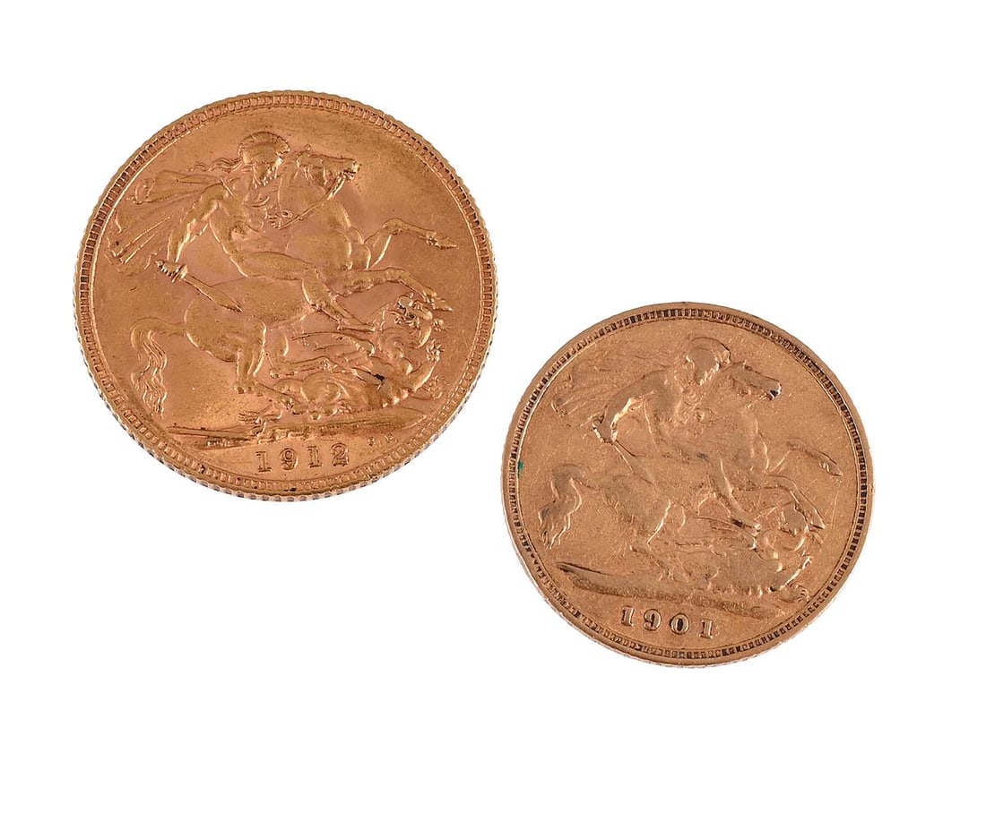 GEORGE V, 1912, A SOVEREIGN: GEORGE V, 1912, A SOVEREIGN VICTORIA, 1