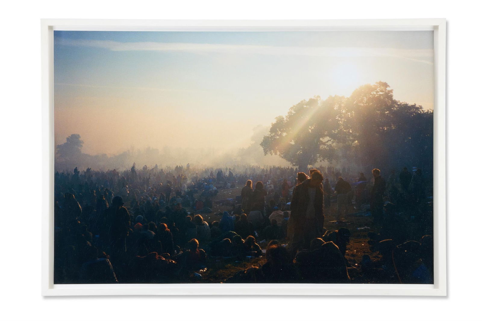 λ NICK WAPLINGTON (BRITISH. B. 1965), DAWN AT STONE CIRCLE, GLASTONBURY, 1997: ? NICK WAPLINGTON (BRITISH, B. 1965)DAWN AT STONE CIRCLE, GLASTONBURY, 1997Chromogenic print81 x 121cm (31¾ x 47½ in.) Provenance:Acquired from Trolley Gallery, London, October 2005 ? in