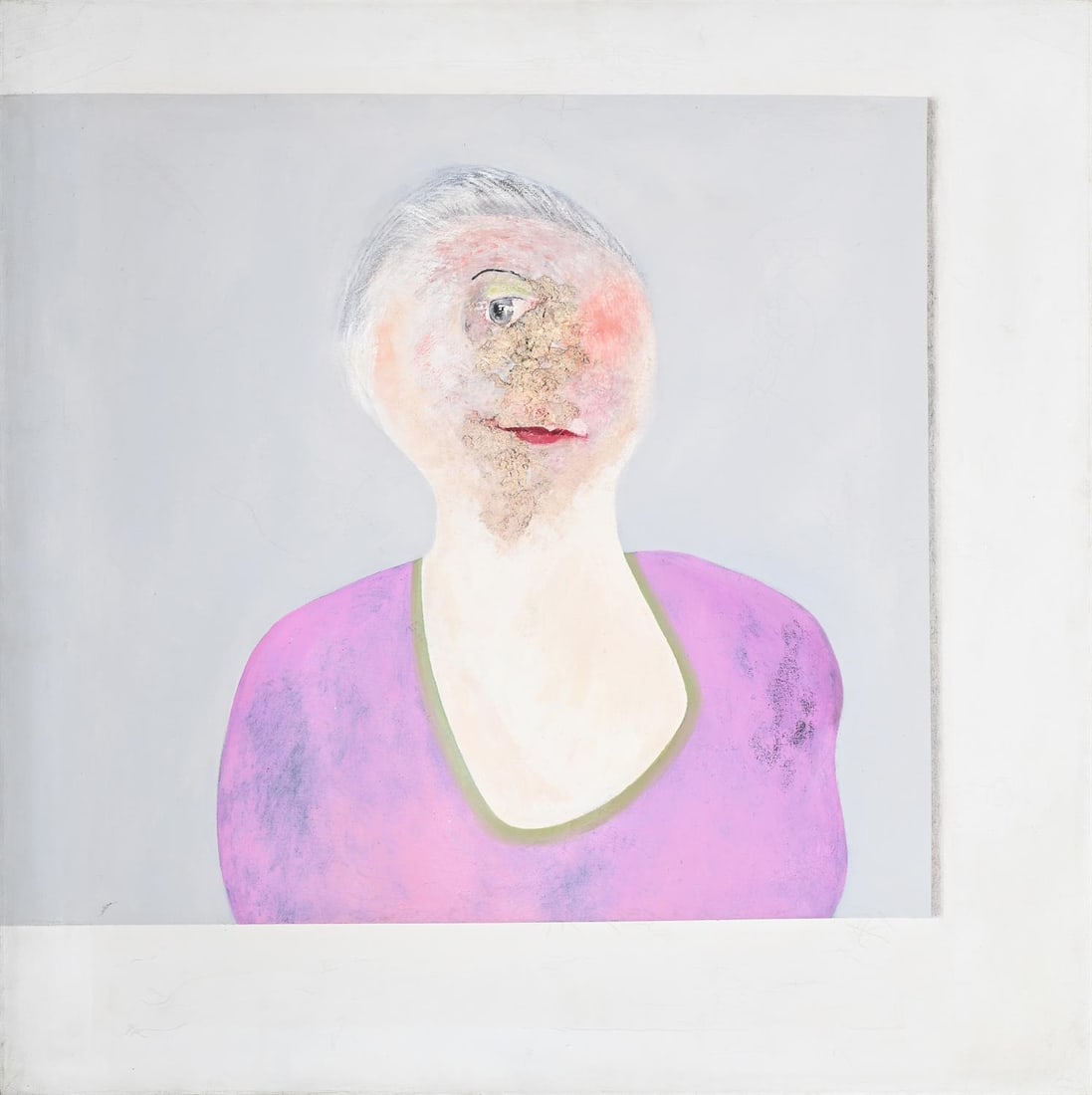 λ MAGGI HAMBLING (BRITISH B. 1945), MIDNIGHT: λ MAGGI HAMBLING (BRITISH B. 1945)MIDNIGHTMixed media on canvasSigned, titled and dated 72 (verso, unseen) 76 x 76cm (29¾ x 29¾ in.)Unframed Provenance:Sale, Bonhams, London, 19 Novembe