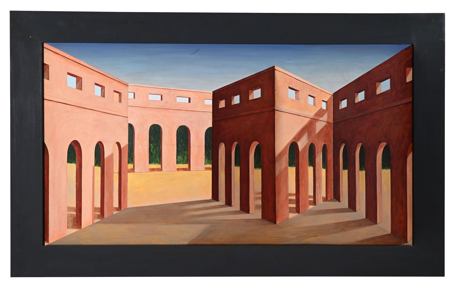 λ PATRICK HUGHES (BRITISH B. 1939), THE ARCHES: λ PATRICK HUGHES (BRITISH B. 1939)THE ARCHESOil on board constructionSigned, titled and dated 1995 (verso)77 x 126.5 x 35.5cm (30¼ x 49¾ 14 in.)Provenance:Flowers East, London λ in