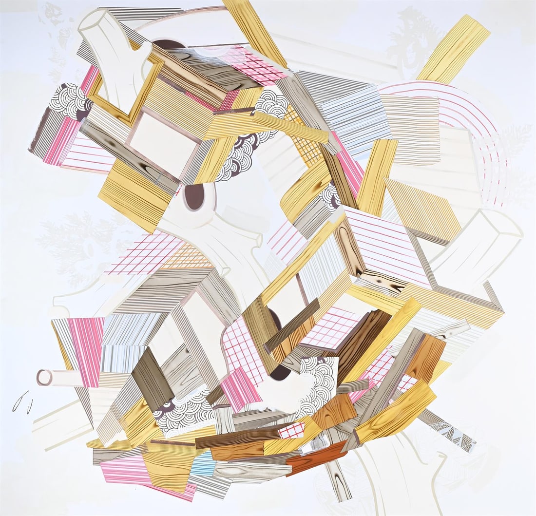 KEVIN APPEL (AMERICAN B. 1967), LITTLE FLOWER: KEVIN APPEL (AMERICAN B. 1967)LITTLE FLOWEROil, acrylic and enamel on canvas laid to panelSigned, titled and dated 2006 (verso)203.5 x 211cm (80 x 83 in.)UnframedProvenance:Wilkinson Gallery, LondonSa