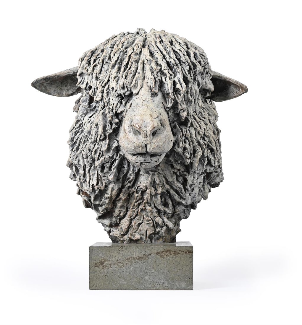 λ HAMISH MACKIE (BRITISH B. 1973), COTSWOLD RAM: λ HAMISH MACKIE (BRITISH B. 1973)COTSWOLD RAM Bronze Signed, dated 2015 and numbered 5/12 (to underside)Height (excluding base): 42cm (16½in.) λ indicates that this lot may be subject t