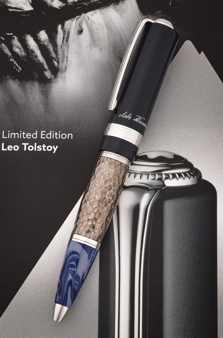 MONTBLANC, WRITERS EDITION, LEO TOLSTOY, A LIMITED EDITION BALLPOINT PEN (1 of 2)
