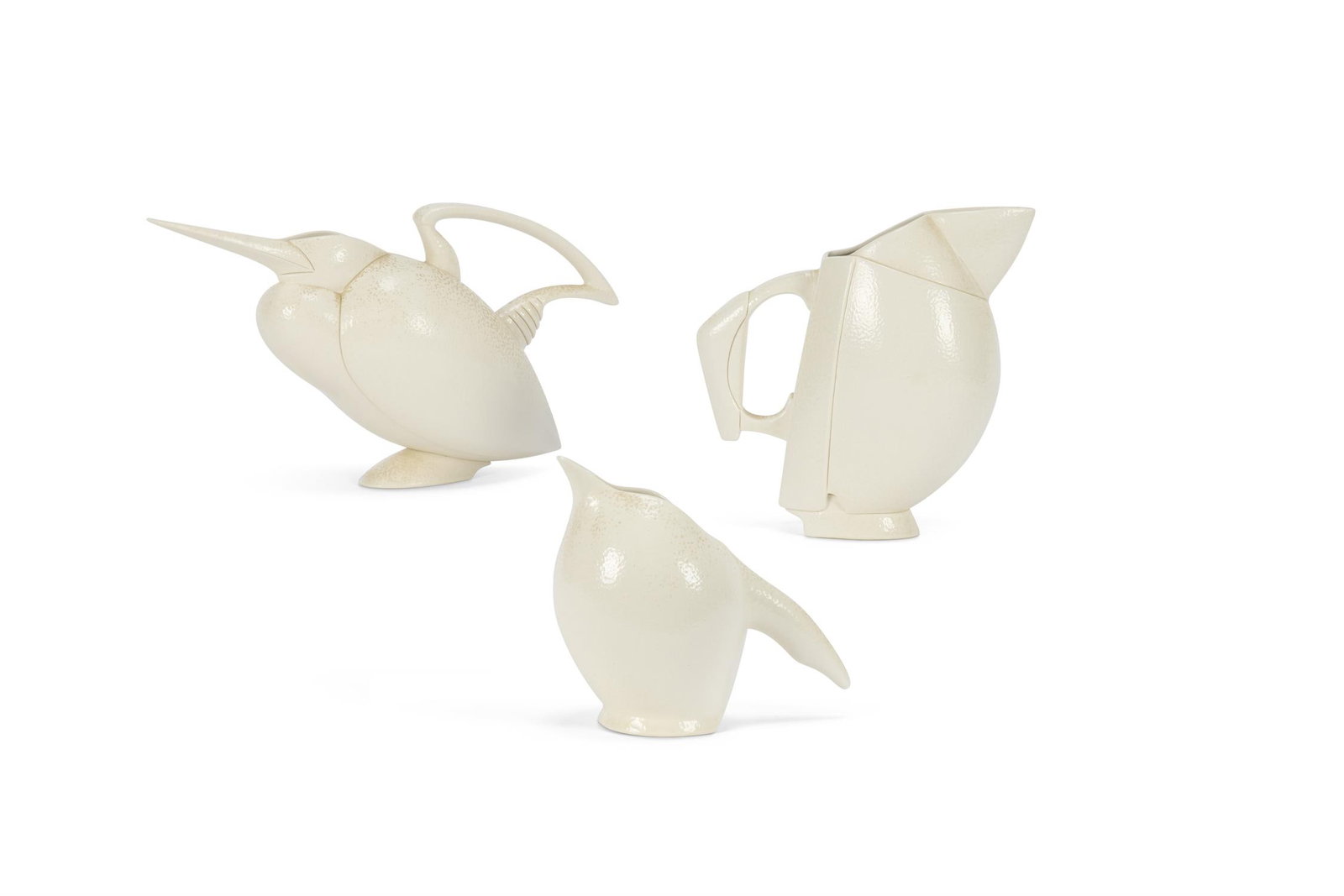 λANTHONY THEAKSTON (BRITISH, B.1965), THREE BIRD JUGS, LATE 20TH CENTURY (1 of 1)