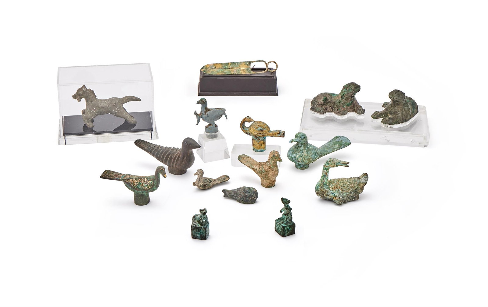 A group of fifteen various bronze artefacts (1 of 1)