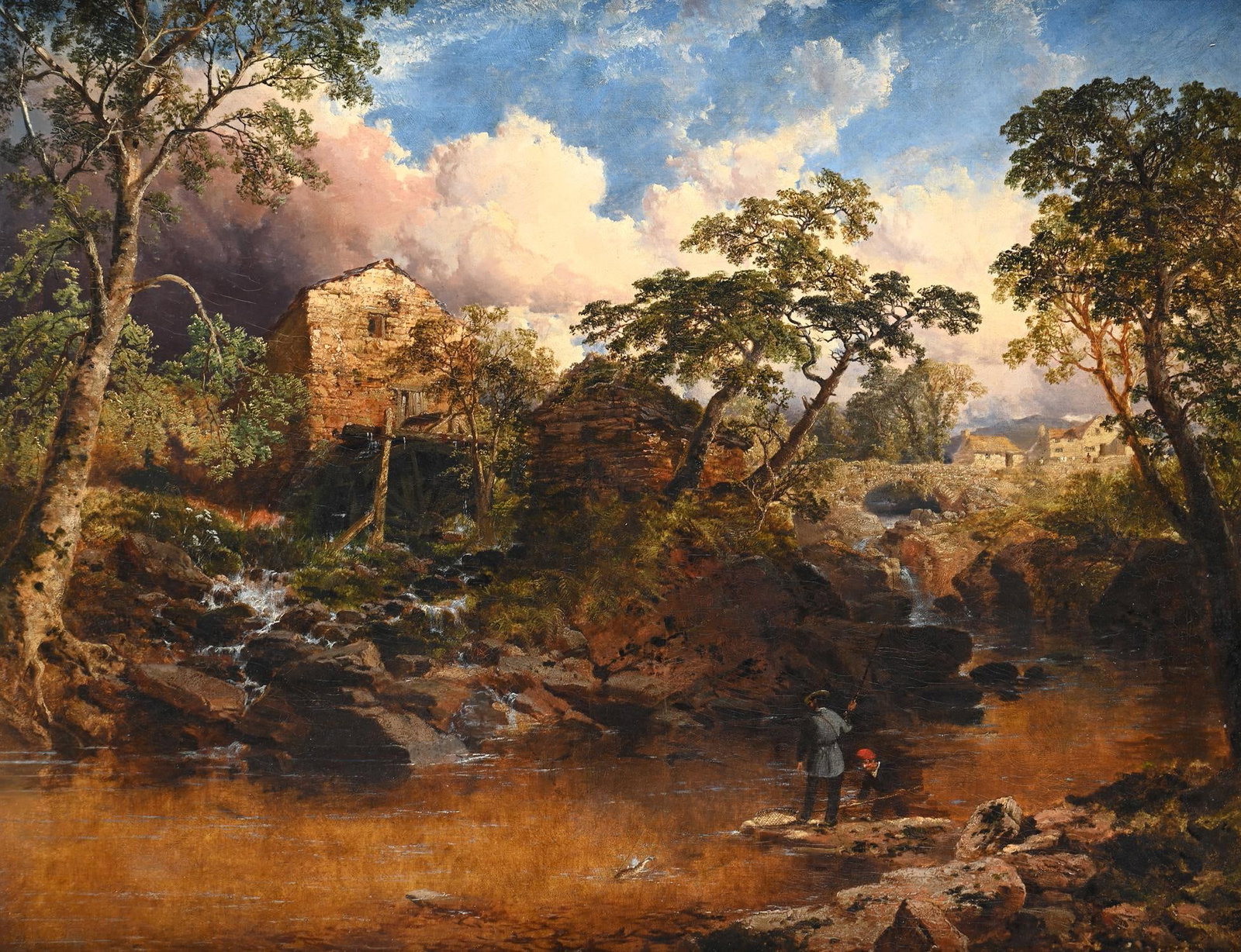EDMUND JOHN NIEMANN (BRITISH 1813 - 1876), IN THE WELSH HILLS AT GHIT BLAISFESTINIOG: EDMUND JOHN NIEMANN (BRITISH 1813 - 1876)IN THE WELSH HILLS AT GHIT BLAISFESTINIOGOil on canvasSigned and dated '65' (lower right)92 x 118cm (36 x 46¼ in.)