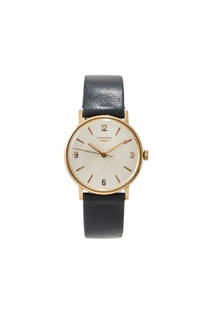 LONGINES, A GOLD COLOURED WRISTWATCH: LONGINES A GOLD COLOURED WRISTWATCH